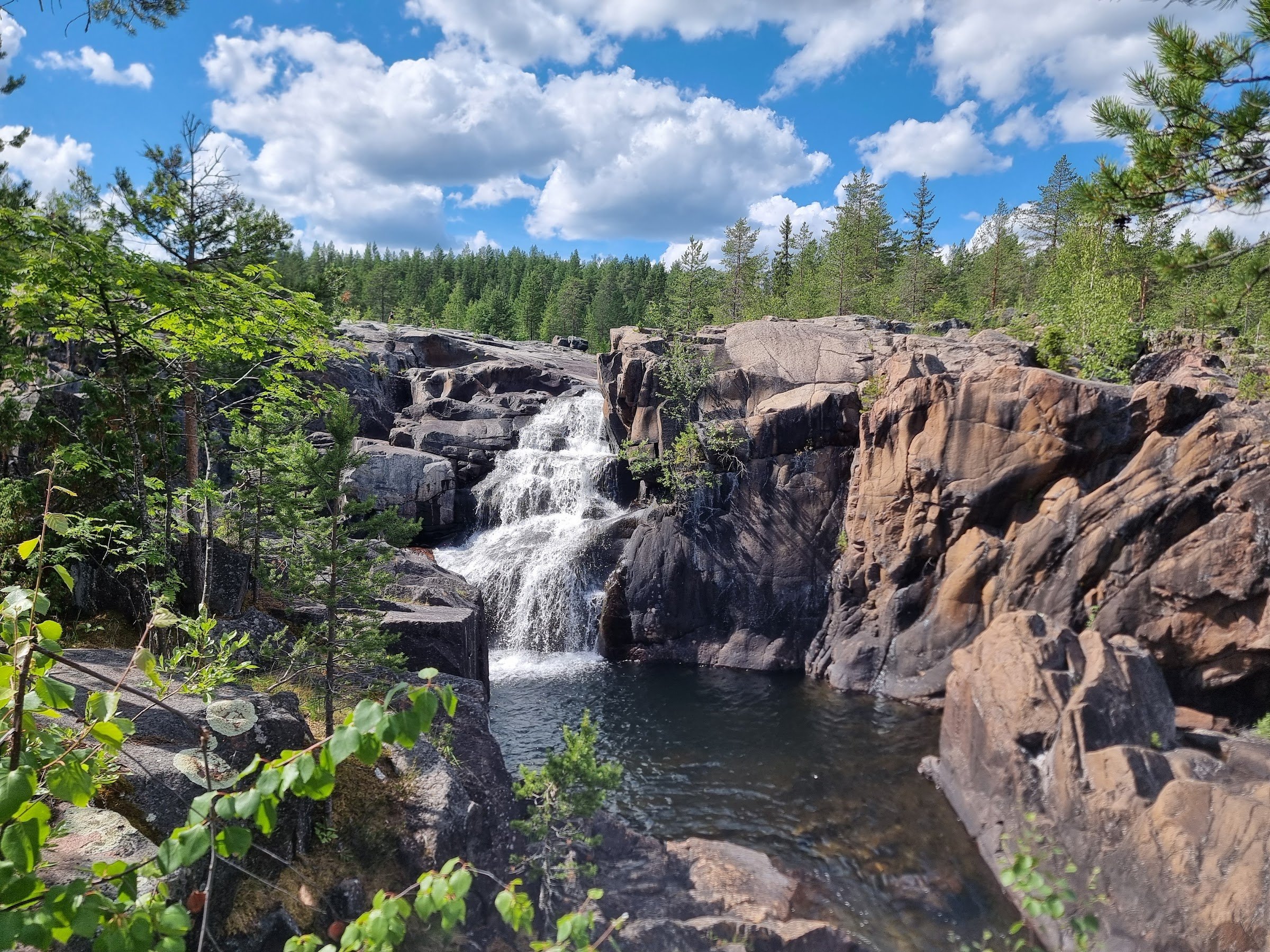 Storforsen Waterfall